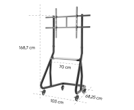 Hama MOBILNY Stojak do TV VESA 1000x600 100" MAX 80 KG - 1516988 - zdjęcie 4